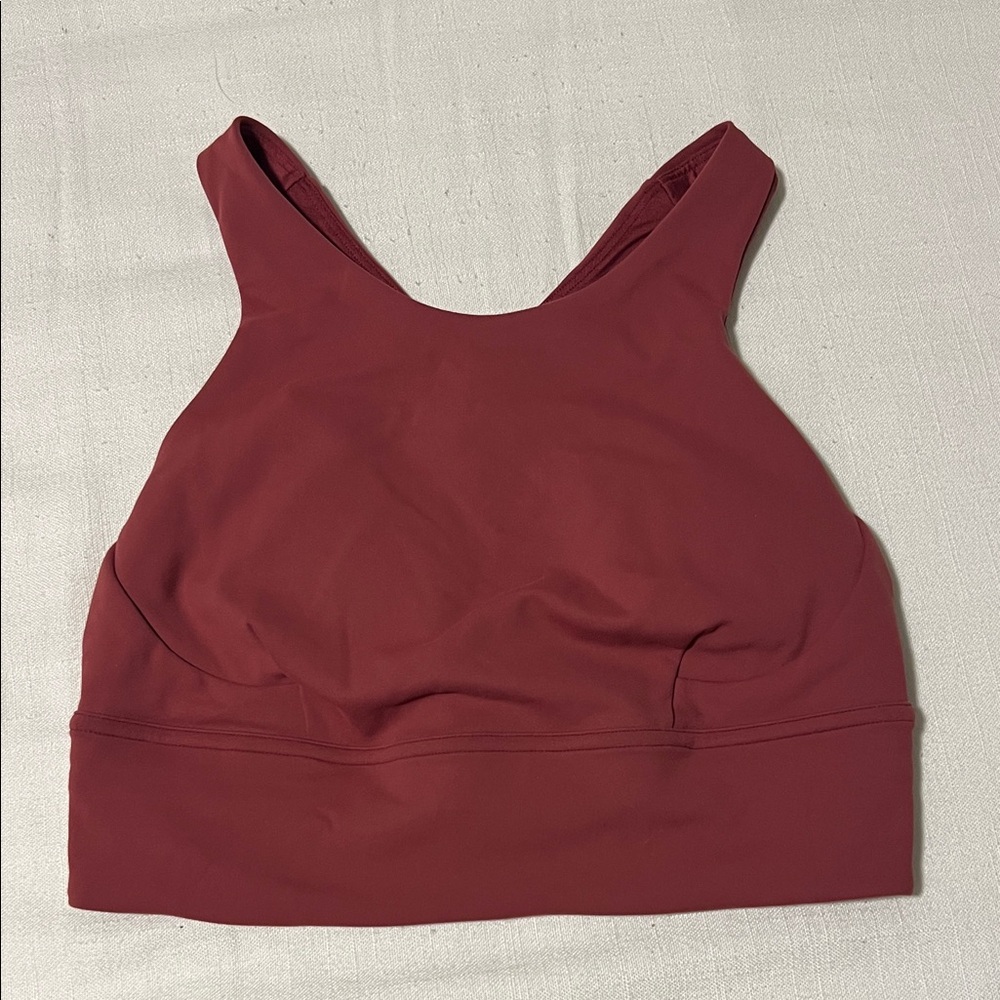Women's Burgundy Sports Bra